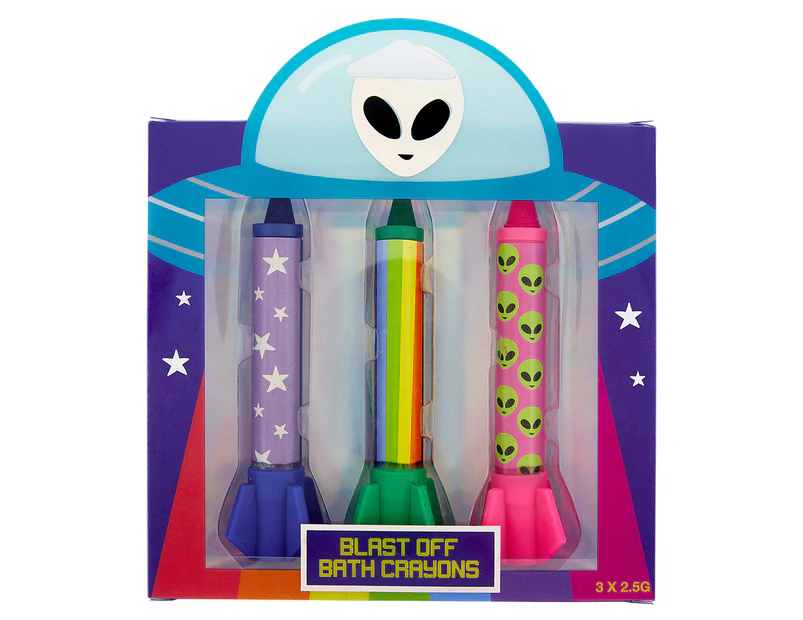 I Need Some Space Blast Off 3-Piece Bath Crayons