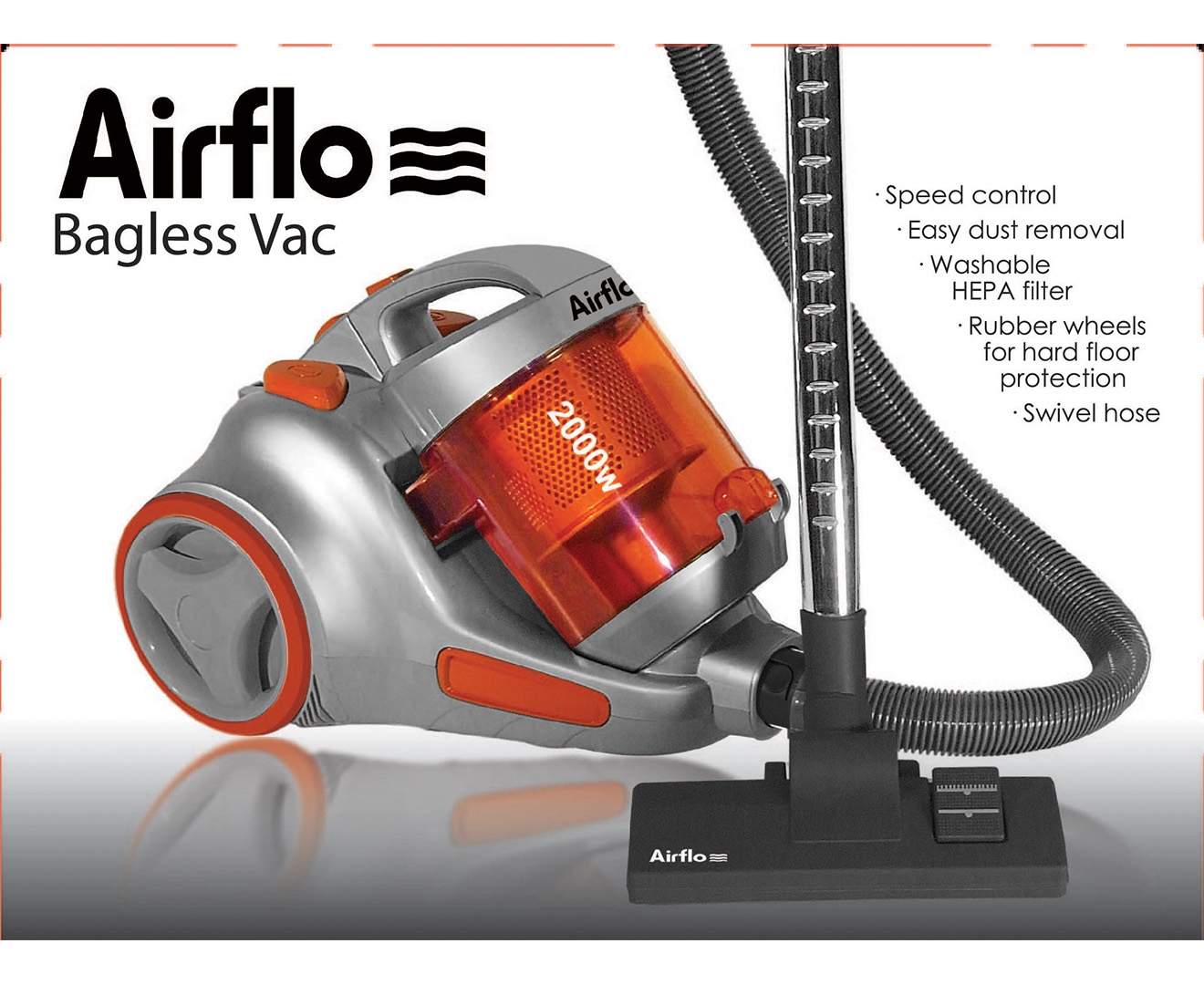 anko bagless vacuum 2000w review