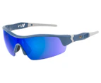 Dirty Dog Sport Edge Sunglasses - Powder Blue/White-Grey/Blue Fusion Mirror