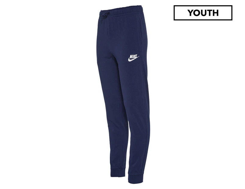 Nike Sportswear Youth Boys' Jersey Trackpants / Tracksuit Pants - Navy