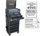 Sp Tools Kit 14 Drawer Tool Box Roller Cabinet 296 Pc Metric Sae Black Sp52295d