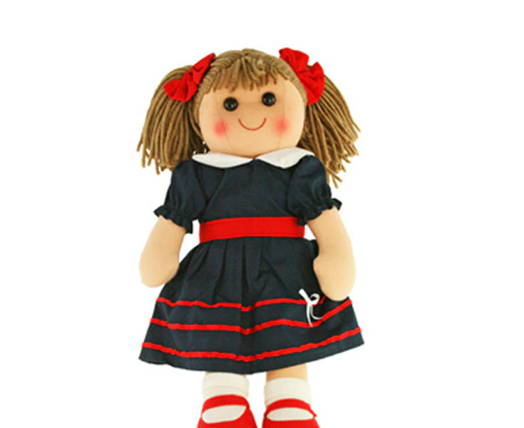 Hopscotch Lovely Soft Rag Doll Harper Girl Dressed Doll Large 35cm