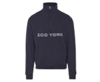 Zoo York Men's Bank Outline 1/4 Zip Sweatshirt - Navy
