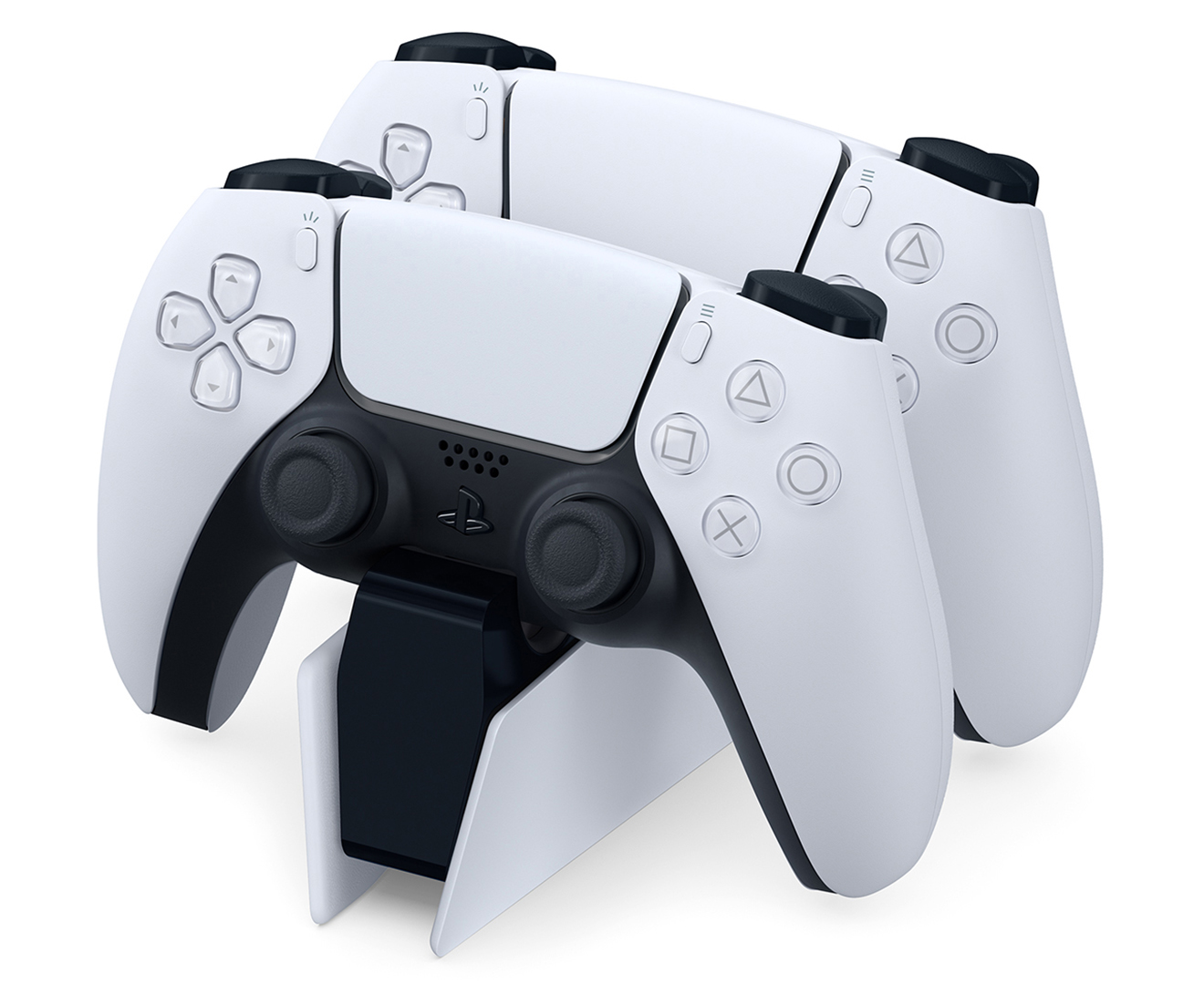 Vinywill PS5 Controller Charger Station Compatible with Playstation 5 DualSense Controller Dual Charging Station Dock with LED Indicator White Upgrade PS5 Controller Charger with Fast Charging 