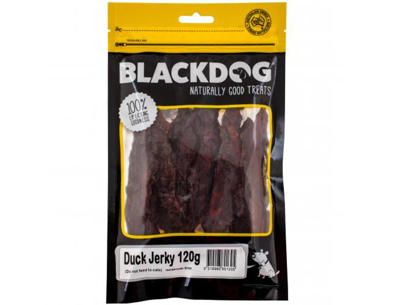 Black Dog Duck Jerky Dog Treats 120G