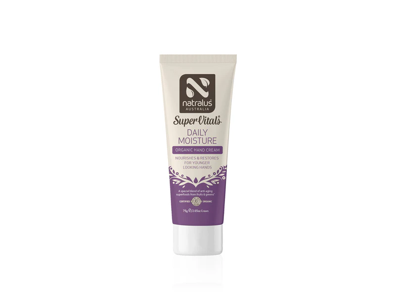 Natralus SuperVitals Daily Moisture Organic Hand Cream 75g