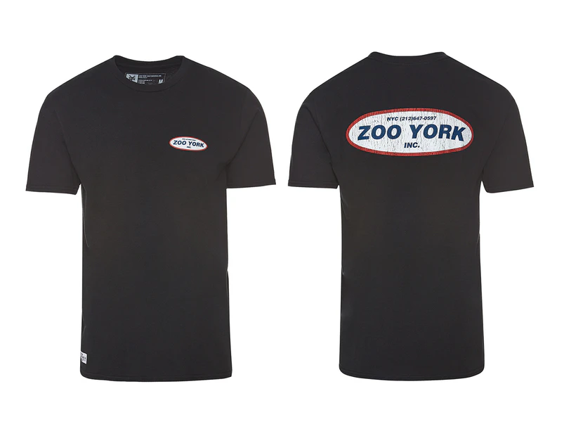 Zoo York Men's Workshop Tee / T-Shirt / Tshirt - Black