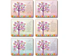 Country Kitchen TREE OF LOVE Cinnamon Cork Backed Coasters Set 6