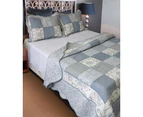 French Country Patchwork Bed Quilt ALOUETTE KING Coverlet