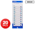 20 x Oral-B Compatible Replacement Toothbrush Heads - Medium