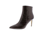 Nine West Women's Boots - Dress Boots - Dark Brown Crocco