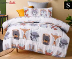 Happy Kids Woodland Glow in the Dark Single Bed Comforter Set - Multi