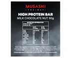 12 x Musashi Low Carb High Protein Bars Milk Choc Nut 90g