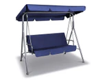 Milano Décor Outdoor Steel Swing Chair - Dark Blue