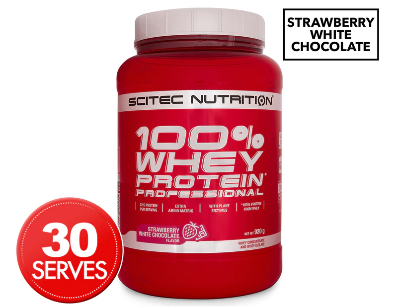 Scitec Nutrition 100% Whey Protein Professional Strawberry White Chocolate 920g / 30 Serves