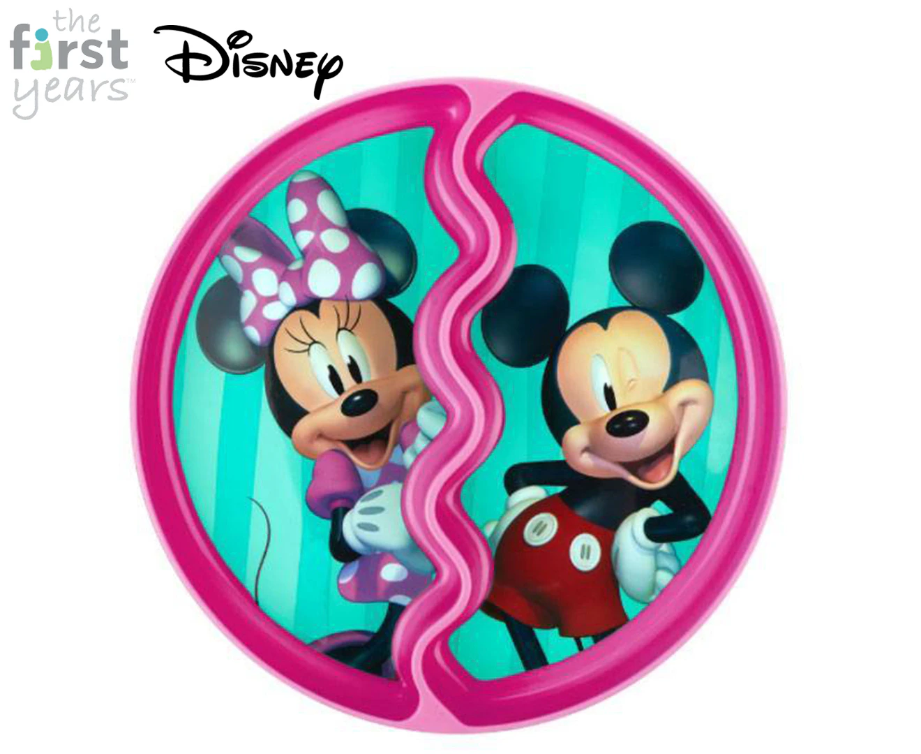 Disney Junior Minnie Mouse Children's/Toddler Suction Dinner Plate 12m+ Pink