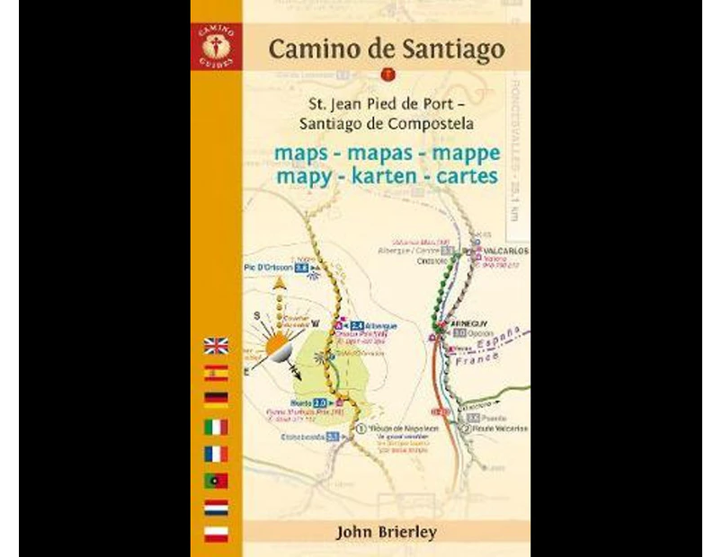 Camine De Santiago Maps - Ninth Edition : St. Jean Pied De Port - Santiago De Compostela