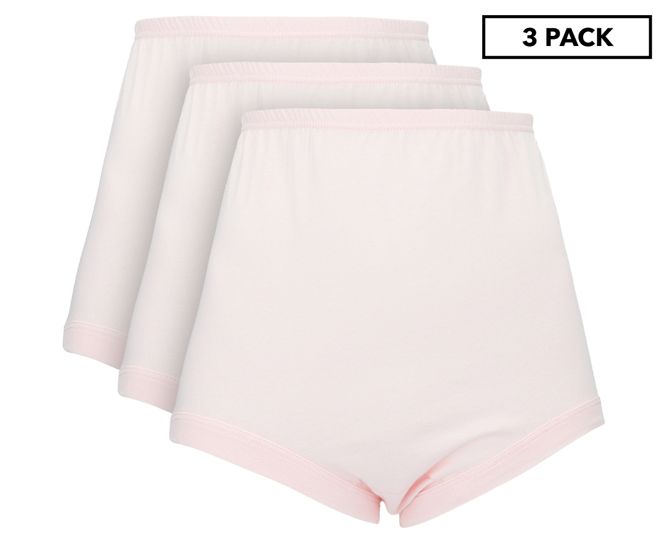 Bonds Women's Cottontails Full Briefs 3-Pack - Pink