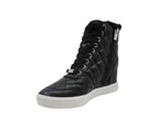 DKNY Womens cira Leather Hight Top Zipper Fashion Sneakers