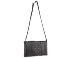 Pierre Cardin Leather Cross Body Bag Fashion Sling Bag Clutch Bag Wallet - Black