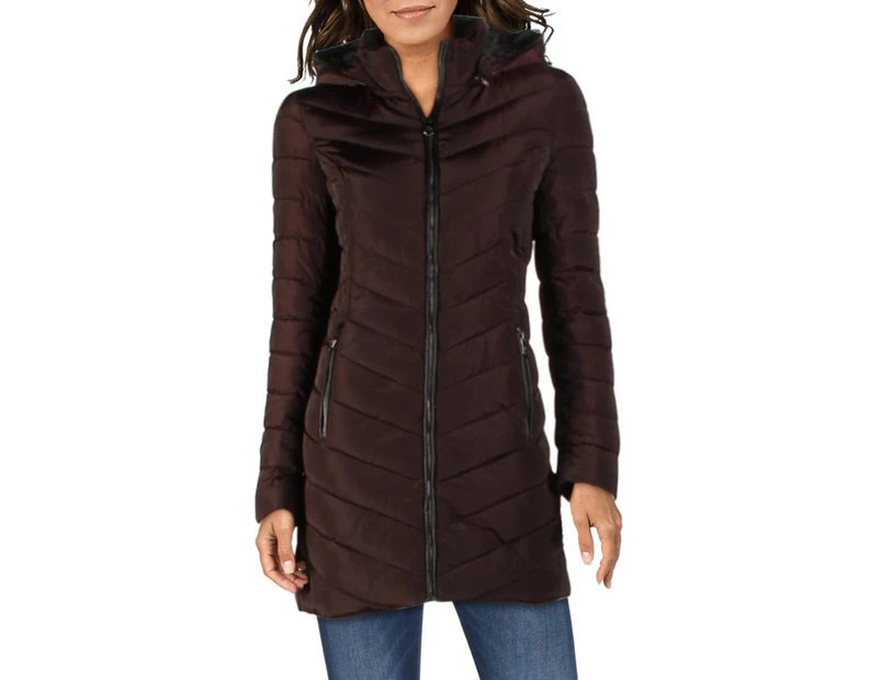 Nanette Nanette Lepore Women's Coats & Jackets Puffer Coat - Color: Fig