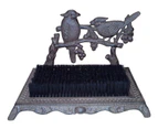 Bird Boot Scraper Double Sided Hand Made Cast Iron Shoe Cleaner Heavy Duty