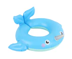 1pce Narwhale Split Ring 51cm Inflatable Pool Toy Summer Kids & Family