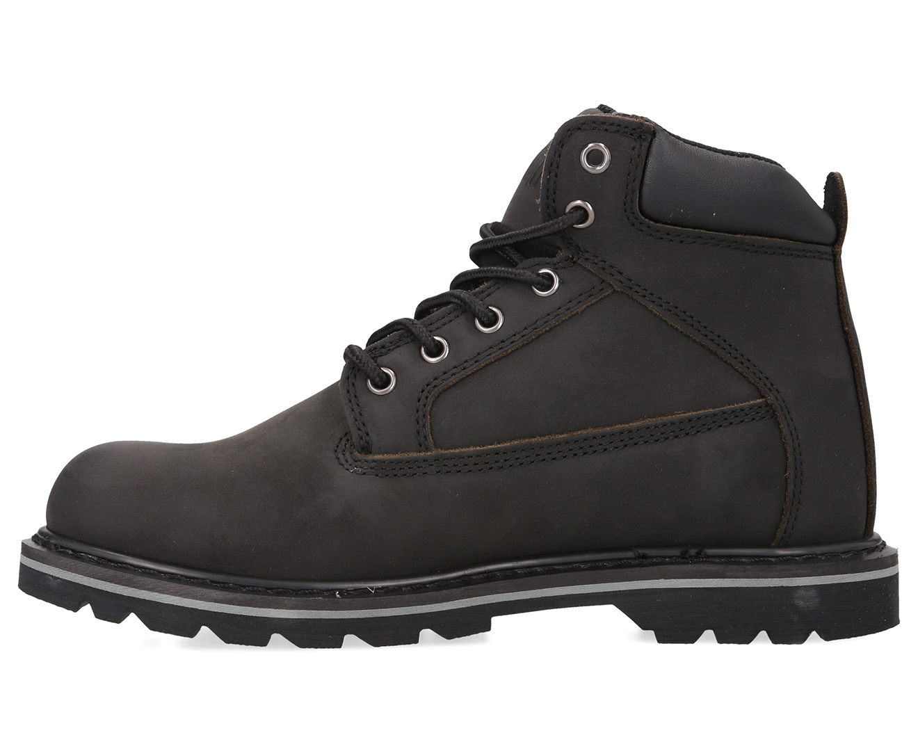 Jeep Men's Legacy Leather Hiking Boots - Black | Catch.com.au