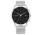 Tommy Hilfiger Men's 44mm Easton Stainless Steel Watch - Black/Silver