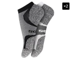2 x Bonds Women's Ultimate Comfort Low Cut Socks 2-Pack - Grey/Black