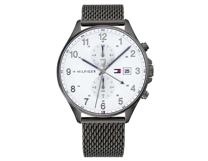 Tommy Hilfiger Men's 44mm West Steel Watch - White/Grey