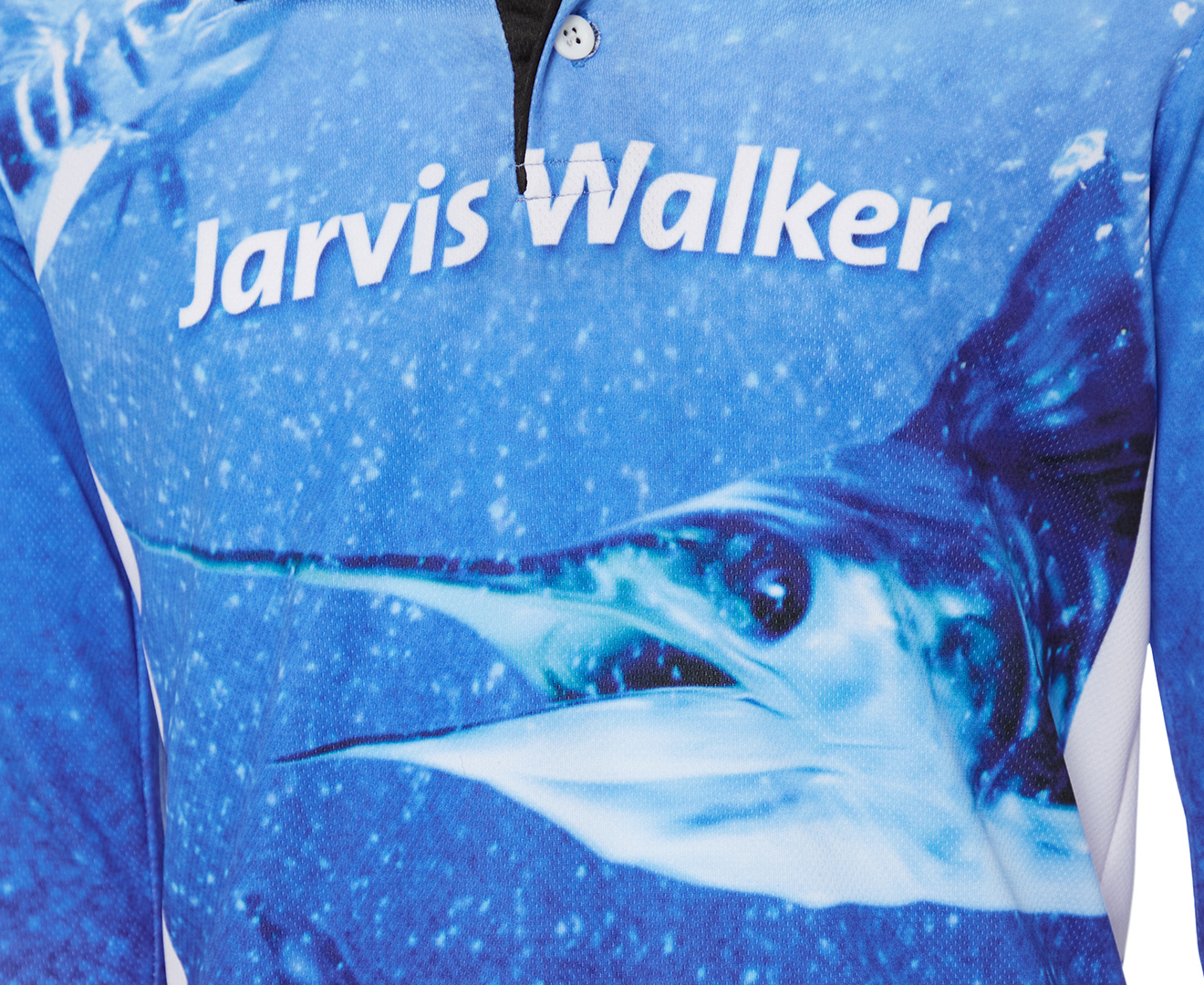 Jarvis Walker Kids' Marlin Sublimated Long Sleeve Polo Shirt