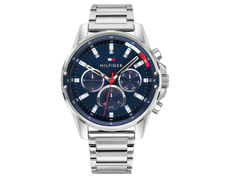 Tommy Hilfiger Men's 45mm Mason Stainless Steel Watch - Blue/Silver