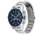 Tommy Hilfiger Men's 45mm Mason Stainless Steel Watch - Blue/Silver