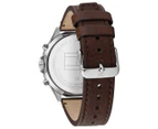 Tommy Hilfiger Men's 44mm West Leather Watch - Blue/Brown/Silver