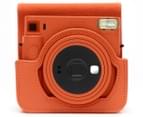 FujiFilm Instax SQUARE SQ1 Leather Camera Case - Terracotta Orange 5
