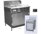 Complete Commercial Cha Siew Oven Ranges - 4 burner with 300mm Grill Plate  Complete Commercial Equipment - Silver