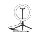 10 Inch LED Ring Light Selfie Ring Light with Desktop Stand for Live Video Photography