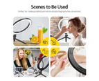 10 Inch LED Ring Light Selfie Ring Light with Desktop Stand for Live Video Photography