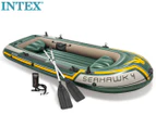 Intex 4-Person Seahawk 4 Boat with Aluminum Oars