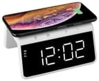 Rewyre Dual Alarm Clock & Wireless Charger - White 1