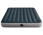 Intex Queen Dura-Beam Single-High Airbed w/ 2-Step Battery Inflation System