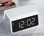 Rewyre Dual Alarm Clock & Wireless Charger - White 3