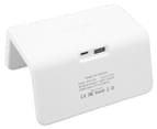 Rewyre Dual Alarm Clock & Wireless Charger - White 6