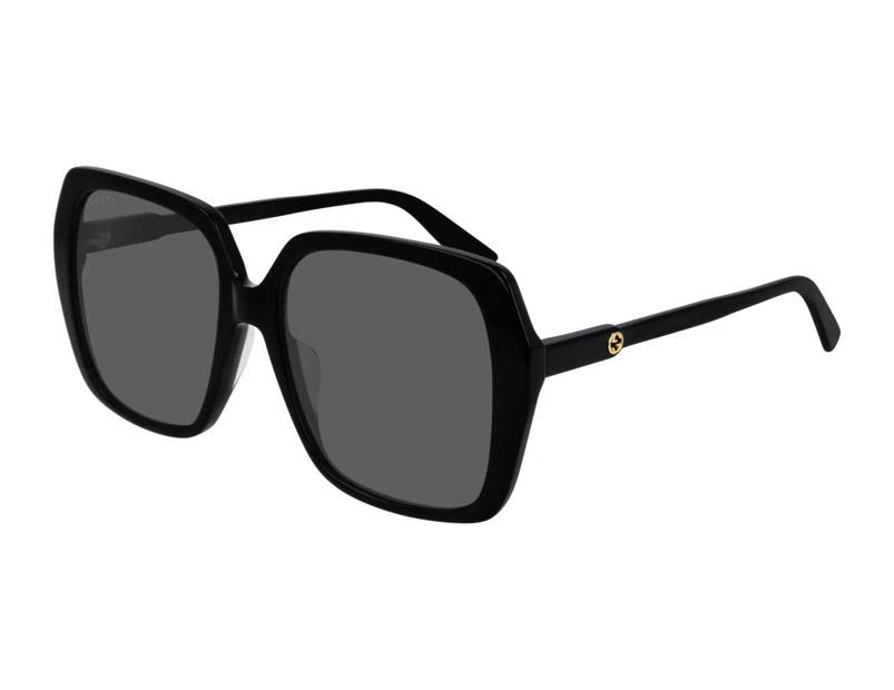 Gucci GG0533SA Asian Fit Square Sunglasses Acetate Black