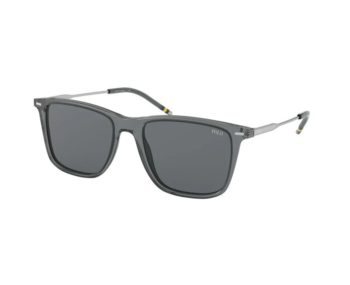 Polo Ralph Lauren PH4163 Square Sunglasses Acetate Transparent Grey