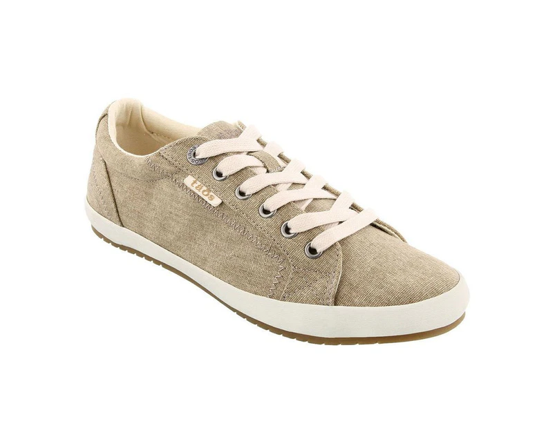 Taos Star Khaki Washed Canvas Sneakers