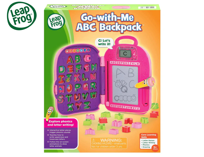 LeapFrog Mr Pencils Alphabet Backpack - Pink