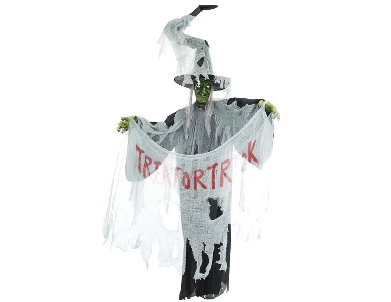 Trick Or Treat Hanging Witch Halloween Decoration
