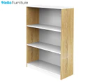 Hello Furniture Hekman 3-Tier Display Bookshelf - White/Oak